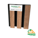 Tasseaux décor int - 2400 x 600 x ép22mm - WALNUT placage NOYER feutrine NOIRE